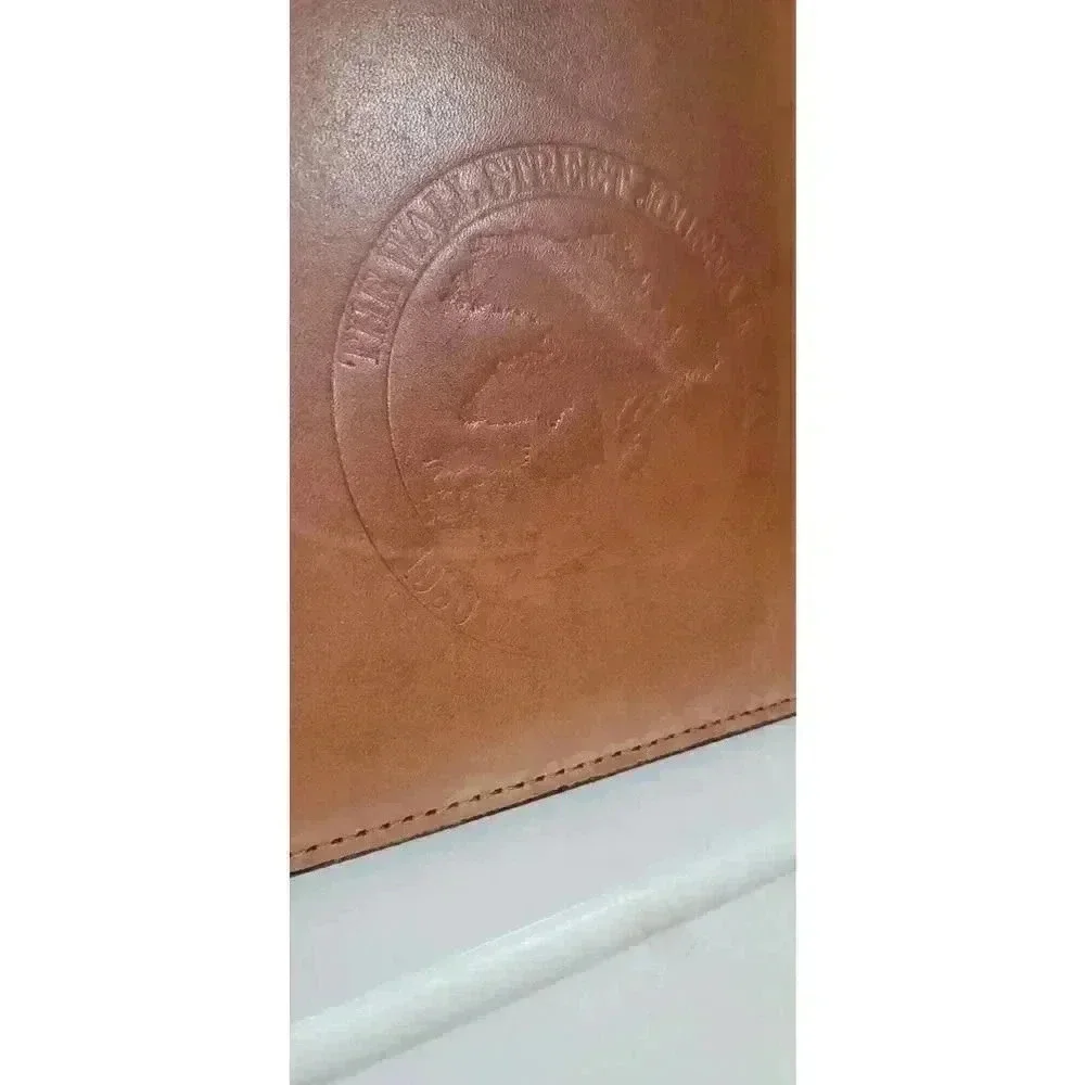 The Wall Street Journal 1996 Executive Forum Portfolio Tan Leather Vintage
